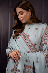 Kayseria - Winter 3PC Dhanak Embroidered Suit - BFB0448